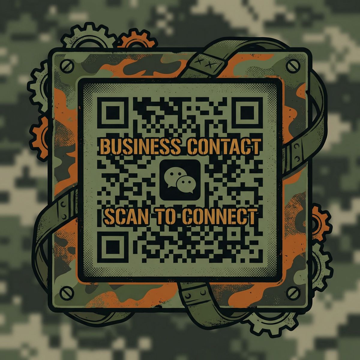 精神小妹商务二维码